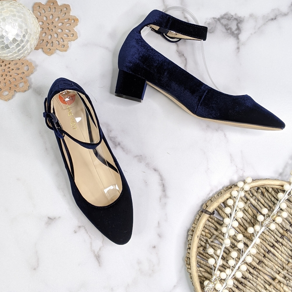 Nine West Velvet Heels